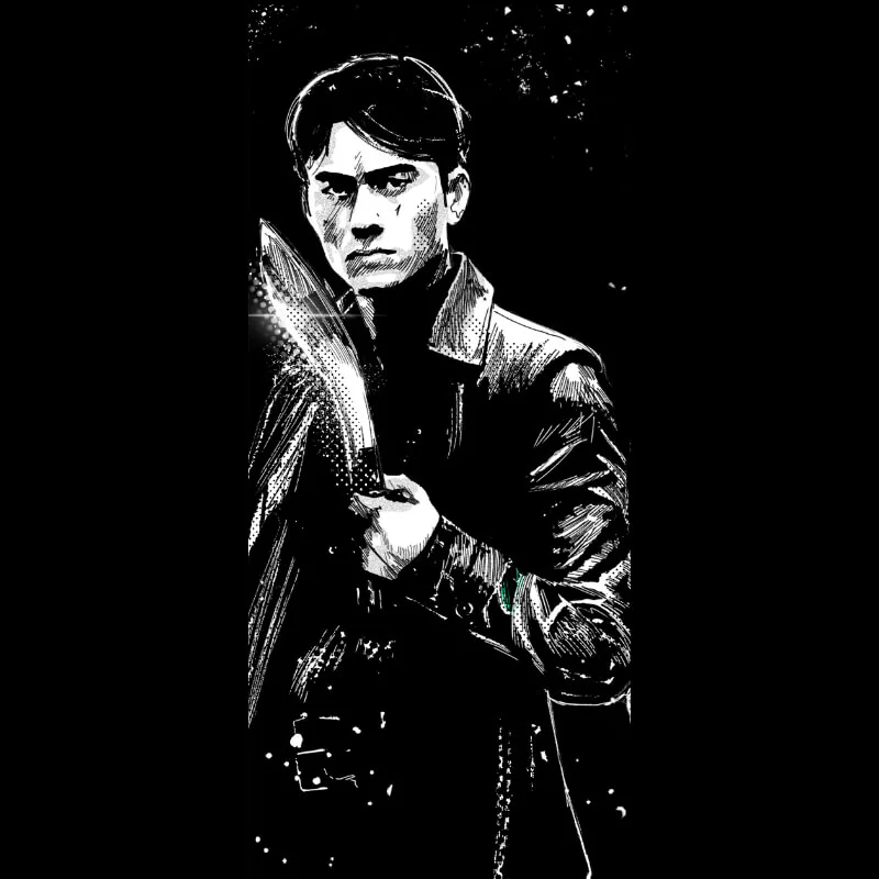 Operative 1, classified male maximum-threat asset in The Brooding Muse Universe, identity and allegiance redacted.