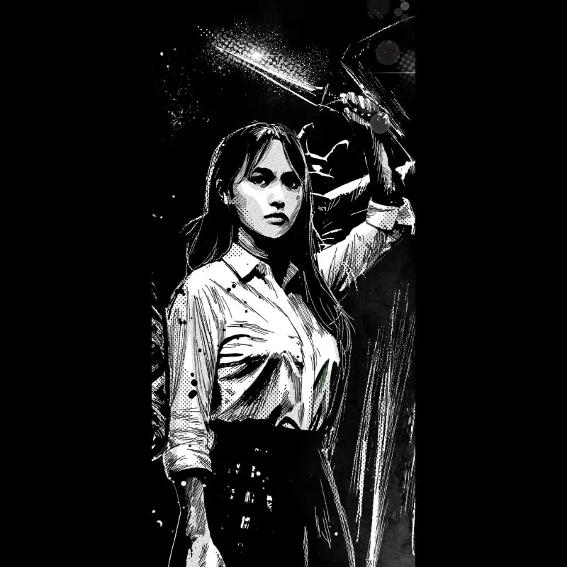 Operative 2, classified female maximum-threat asset in The Brooding Muse Universe, identity and allegiance redacted.