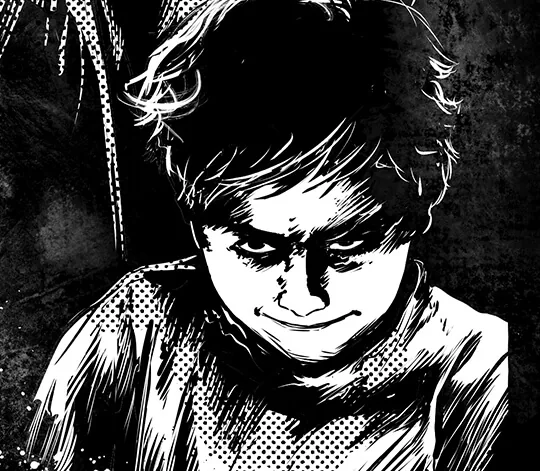 The Kid, highly classified mind-consuming manipulator in The Brooding Muse Universe, operating within the Manhattan Corridor and Wastelands