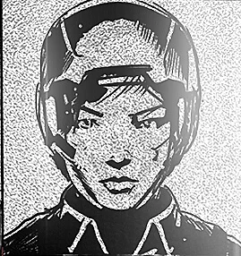 Twistor standing amid battlefield wreckage in the Marrow Wastelands, armed with heavy weapons and carrying the dangerous calm of someone who can read combat in real time.