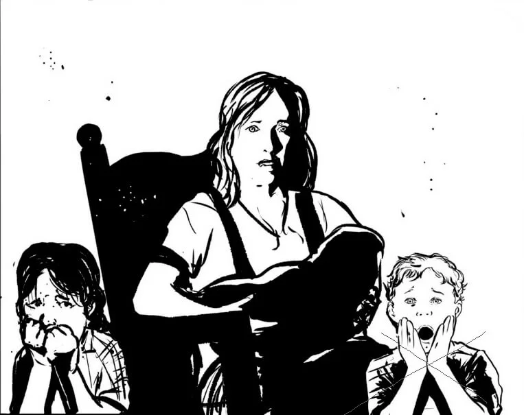 Luger’s missing family represented as a shadowed Tyrant Class cluster in the Marrow Wastelands, their true powers and status obscured behind myth, love, and classification.