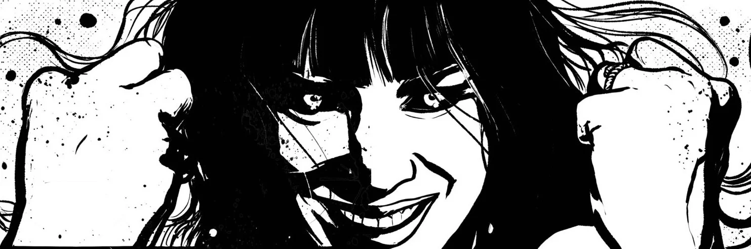 Selene moving across the Marrow Wastelands as a missing Tyrant Class entity, terrifying and unstable, with an unseen force that can devastate bodies and minds from a distance.