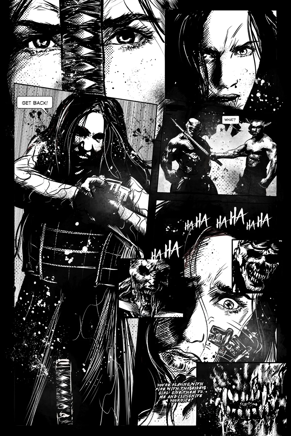 The Brooding Muse psychological horror artwork