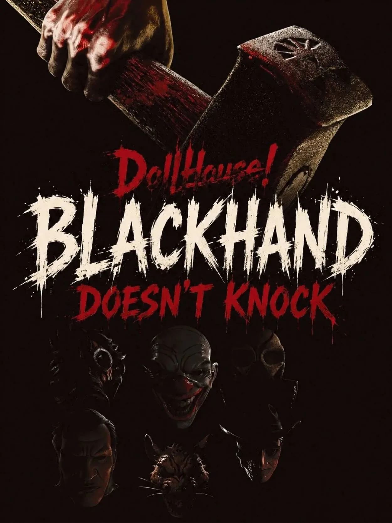 Blackhand Doesn't Knock promotional artwork from Dollhouse! and The Powered: Book One.