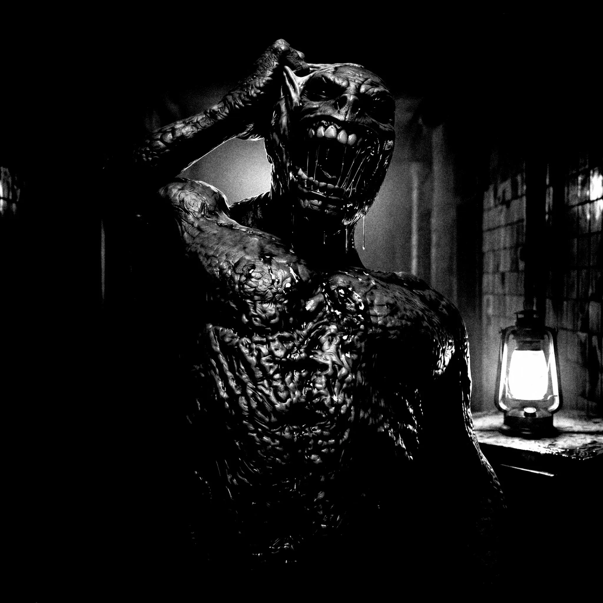 An Icanthorpe unmasking, deep in the sewers beneath Manhattan, within The Brooding Muse Universe.